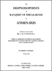 The Deipnosophists; or, Banquet of the Learned of Athenæus, Vol. 2 (of 3)