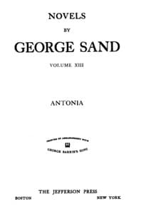 Antonia book cover