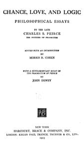 Chance, Love, and Logic: Philosophical Essays book cover