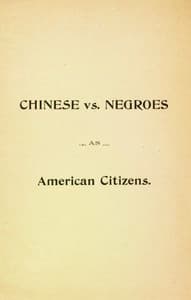 Chinese vs. Negroes as American Citizens
Mr. Scottron's Views on the Advantages of the Proposed Negro Colonization in South America