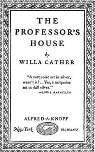 The Professor's House book cover