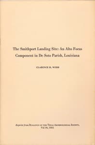 The Smithport Landing Site: An Alto Focus Component in De Soto Parish, Louisiana