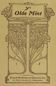 Ye Olde Mint
Being a brief description of the first U.S. Mint, established by Congress in the year 1792, at Seventh Street and Sugar Alley (now Filbert Street) Philadelphia book cover