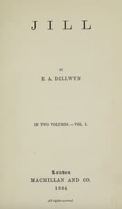 Jill, Vol. 1 (of 2)