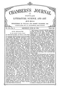 Chambers's Journal of Popular Literature, Science, and Art, Fifth Series, No. 26, Vol. I, June 28, 1884 book cover