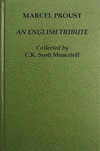 Marcel Proust, an English Tribute book cover