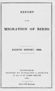 Report on the Migration of Birds in the Spring and Autumn of 1886. Eighth Report
(Vol. II, No. 3.)