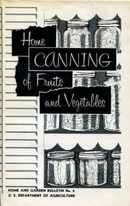 Home Canning of Fruits and Vegetables book cover