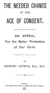 The Needed Change in the Age of Consent
An Appeal For the Better Protection of Our Girls