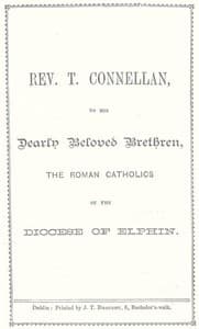 Rev. T. Connellan, to his dearly beloved brethren, the Roman Catholics of the diocese of Elphin