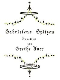 Gabrielens Spitzen: Zwei Novellen book cover