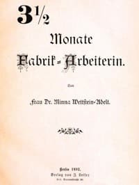 3½ Monate Fabrik-Arbeiterin