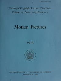 Motion pictures, January-June 1973