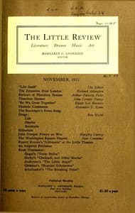 The Little Review, November 1915 (Vol. 2, No. 8)