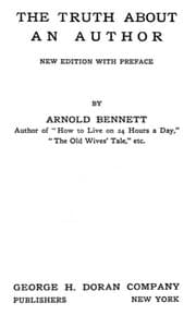 The Truth About an Author book cover