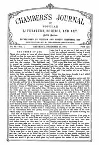 Chambers's Journal of Popular Literature, Science, and Art, Fifth Series, No. 52, Vol. I, December 27, 1884