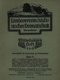 Landesverein Sächsischer Heimatschutz — Mitteilungen Band X, Heft 4-6 book cover