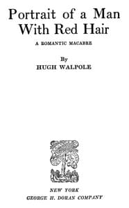Portrait of a Man with Red Hair: A Romantic Macabre book cover
