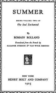 Summer book cover