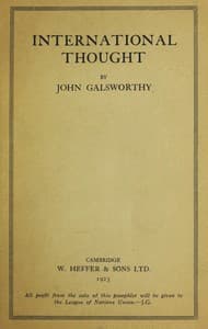 International Thought book cover