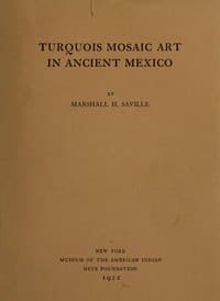 Turquois mosaic art in ancient Mexico book cover