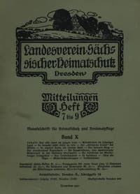 Landesverein Sächsischer Heimatschutz — Mitteilungen Band X, Heft 7-9