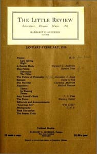 The Little Review, January-February 1916 (Vol. 2, No. 10)