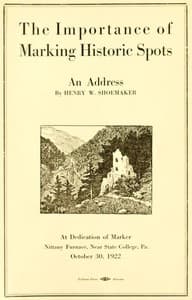 The Importance of Marking Historic Spots, an Address book cover
