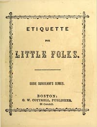 Etiquette for Little Folks