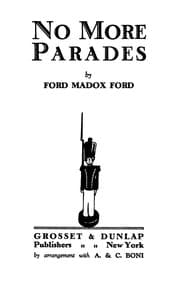 No More Parades: A novel book cover