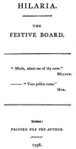 Hilaria. The Festive Board book cover