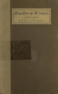 Readers and Writers (1917-1921)