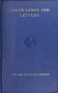 Greek Lands and Letters book cover