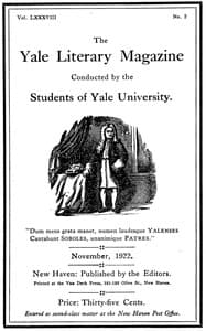 The Yale Literary Magazine (Vol. LXXXVIII, No. 2, November 1922)