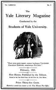 The Yale Literary Magazine (Vol. LXXXVIII, No. 5, February 1923)