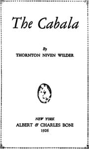 The Cabala book cover