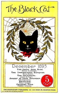 The black cat (vol. I, no. 3, December 1895) book cover