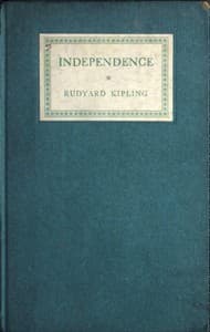 Independence: Rectorial address delivered at St. Andrews October 10, 1923