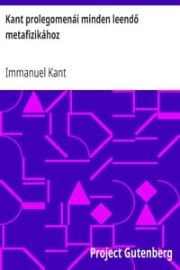 Kant prolegomenái minden leendő metafizikához book cover
