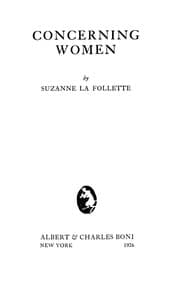 Concerning Women book cover