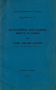 Butchering and curing meats in China