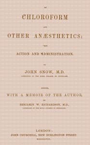 On chloroform and other anæsthetics: their action and administration