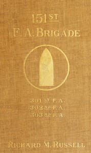 The 151st Field Artillery Brigade book cover