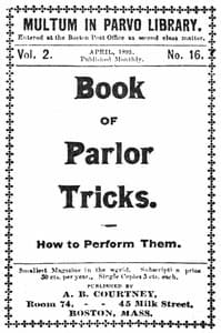 Book of parlor tricks: How to perform them book cover