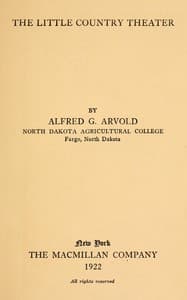 The little country theater book cover