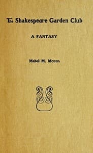 The Shakespeare garden club: A fantasy book cover