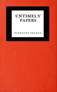 Untimely papers book cover