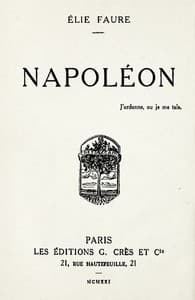 Napoléon book cover