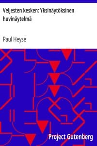 Veljesten kesken: Yksinäytöksinen huvinäytelmä book cover