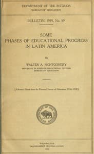 Some phases of educational progress in Latin America book cover